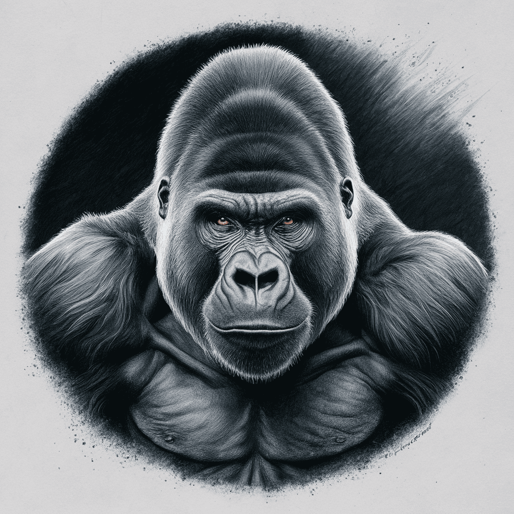 Gorilla Art Drawing